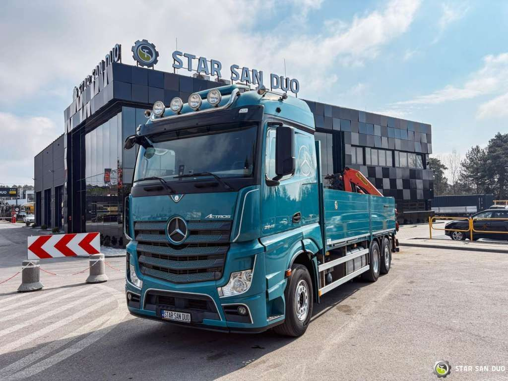 Caminhão grua, Camião de caixa aberta/ Plataforma Mercedes-Benz  ACTROS 2545 6x2 Palfinger PK 16001 HDS Crane Mercedes-Benz  ACTROS 2545 6x2 Palfinger PK 16001 HDS Crane: foto 6