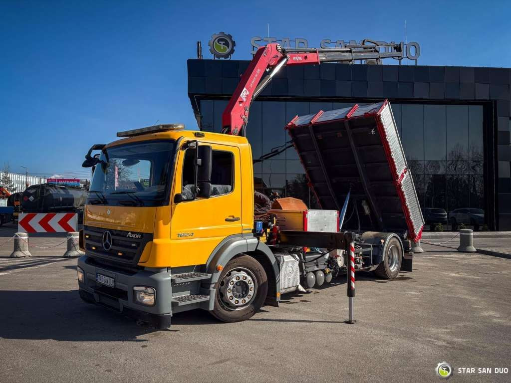 Mercedes-Benz AXOR 1824 4x2 HMF 975 HDS Crane Rotator Kipper Mercedes-Benz AXOR 1824 4x2 HMF 975 HDS Crane Rotator Kipper - Caminhão grua, Caminhão basculante: foto 4 Mercedes-Benz AXOR 1824 4x2 HMF 975 HDS Crane Rotator Kipper Mercedes-Benz AXOR 1824 4x2 HMF 975 HDS Crane Rotator Kipper - Caminhão grua, Caminhão basculante: foto 4