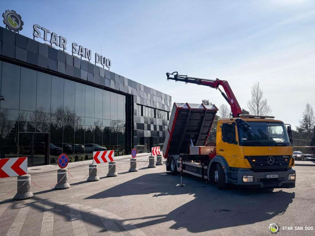 Mercedes-Benz AXOR 1824 4x2 HMF 975 HDS Crane Rotator Kipper Mercedes-Benz AXOR 1824 4x2 HMF 975 HDS Crane Rotator Kipper - Caminhão grua, Caminhão basculante: foto 5 Mercedes-Benz AXOR 1824 4x2 HMF 975 HDS Crane Rotator Kipper Mercedes-Benz AXOR 1824 4x2 HMF 975 HDS Crane Rotator Kipper - Caminhão grua, Caminhão basculante: foto 5