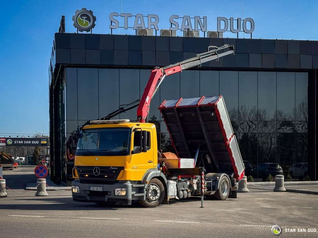 Mercedes-Benz AXOR 1824 4x2 HMF 975 HDS Crane Rotator Kipper Mercedes-Benz AXOR 1824 4x2 HMF 975 HDS Crane Rotator Kipper - Caminhão grua, Caminhão basculante: foto 1 Mercedes-Benz AXOR 1824 4x2 HMF 975 HDS Crane Rotator Kipper Mercedes-Benz AXOR 1824 4x2 HMF 975 HDS Crane Rotator Kipper - Caminhão grua, Caminhão basculante: foto 1