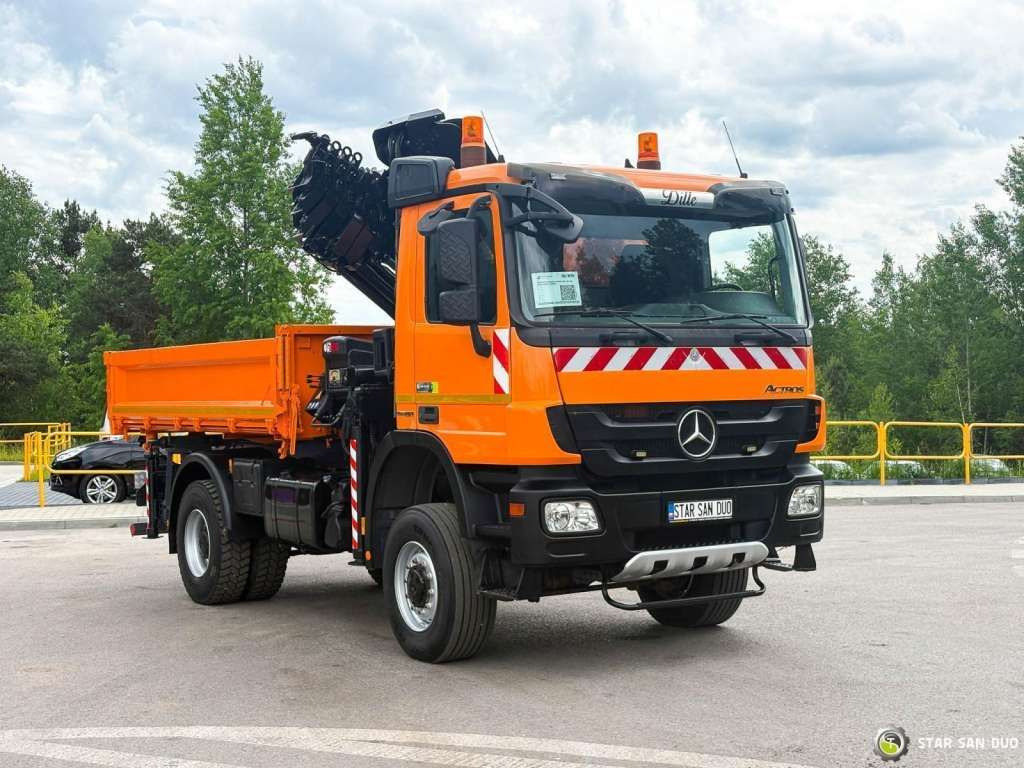 Locação de  Mercedes-Benz  Actros 1841 AK 4x4 Hiab 288E-7 Crane Kipper Mercedes-Benz  Actros 1841 AK 4x4 Hiab 288E-7 Crane Kipper: foto 10