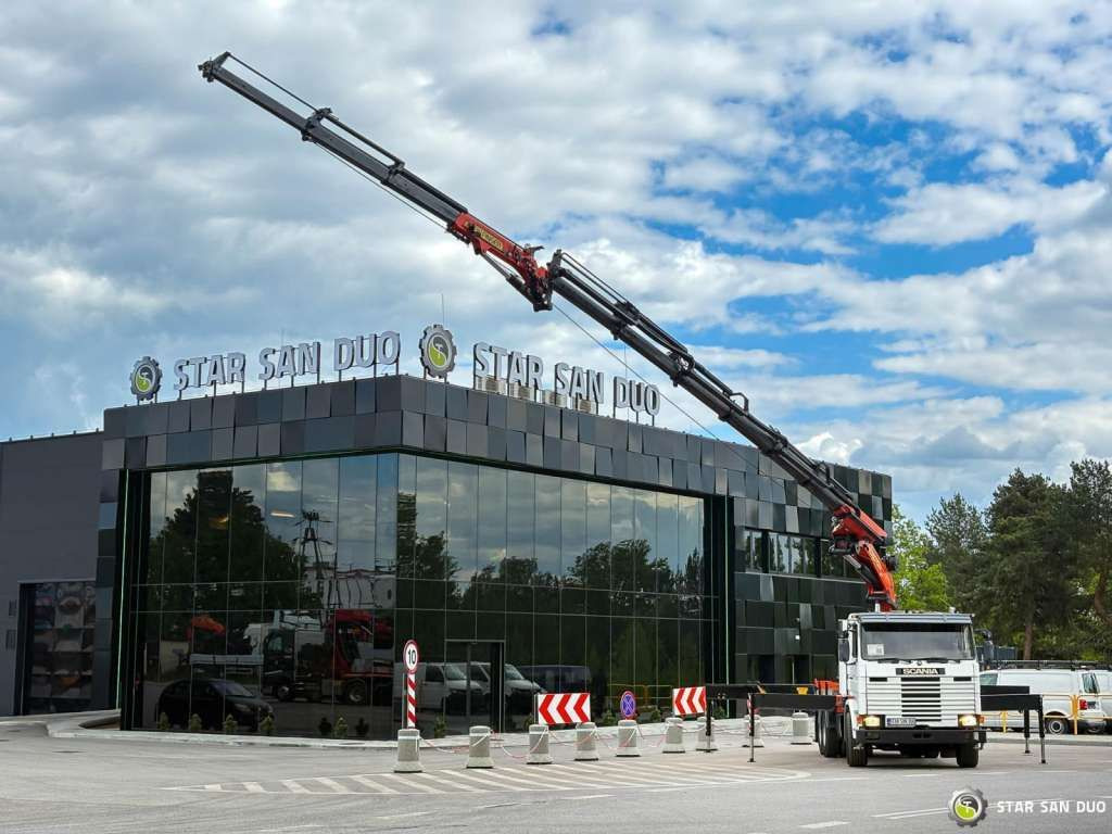 Scania R143 HL 6x2 PALFINGER PK44002 Crane - Caminhão grua: foto 1 Scania R143 HL 6x2 PALFINGER PK44002 Crane - Caminhão grua: foto 1
