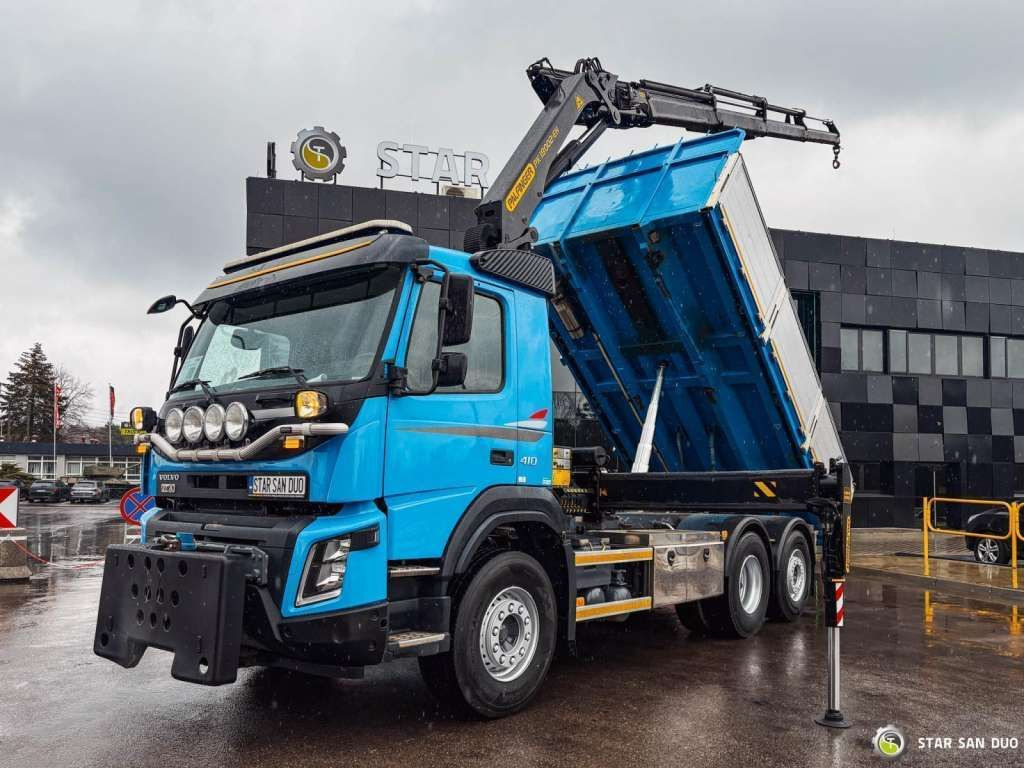 Volvo FMX 410 6x2 PALFINGER PK 18002 659 Working Hour - Caminhão basculante: foto 1 Volvo FMX 410 6x2 PALFINGER PK 18002 659 Working Hour - Caminhão basculante: foto 1