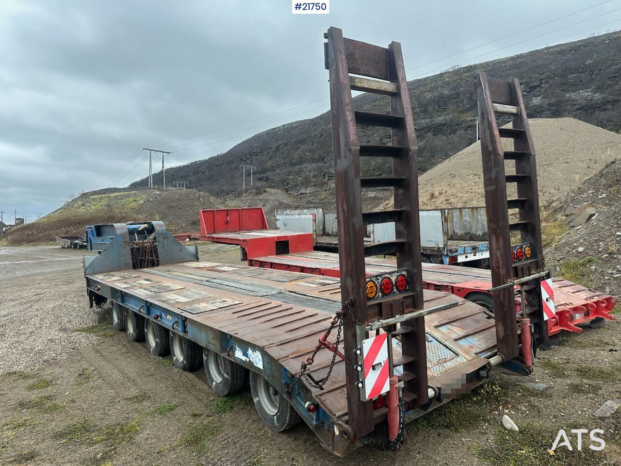 Damm 6-SD-355 6 akslet maskintralle - Semireboque baixa: foto 1 Damm 6-SD-355 6 akslet maskintralle - Semireboque baixa: foto 1