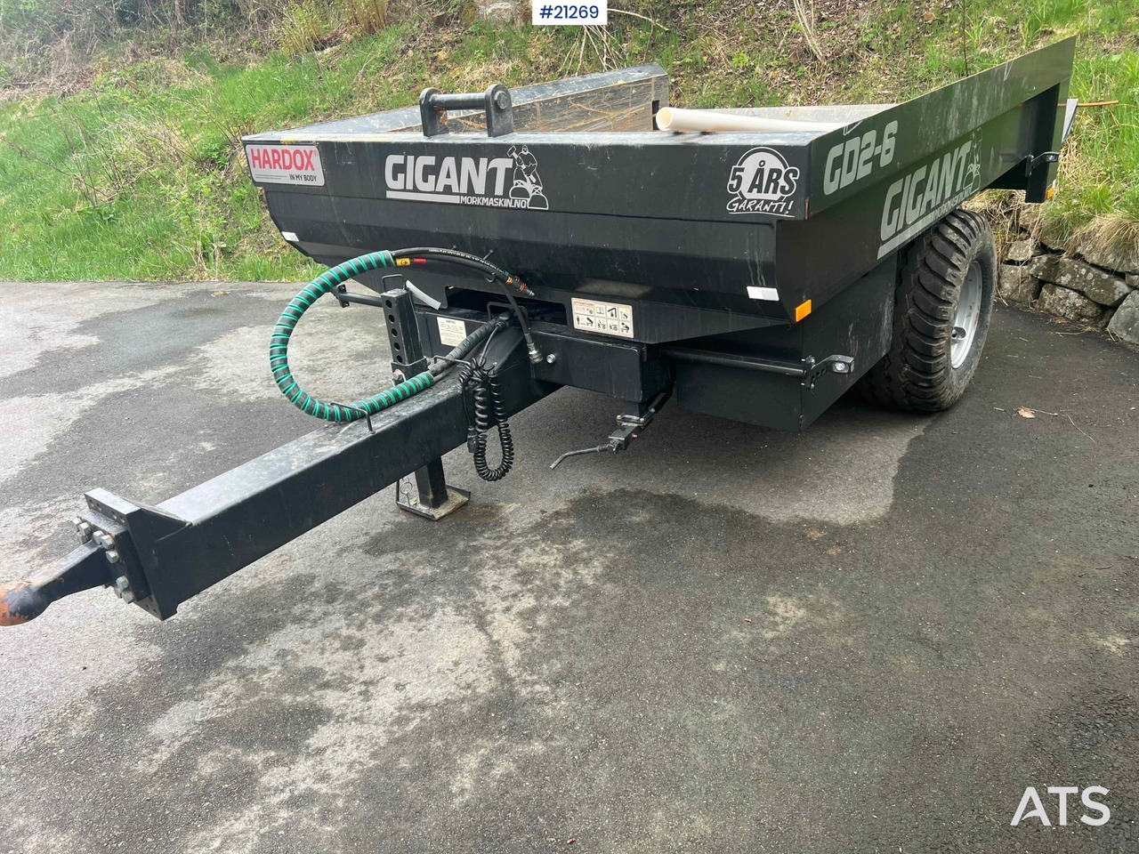 Reboque porta máquinas Gigant Hjulmaskin Henger: foto 15 Reboque porta máquinas Gigant Hjulmaskin Henger: foto 15