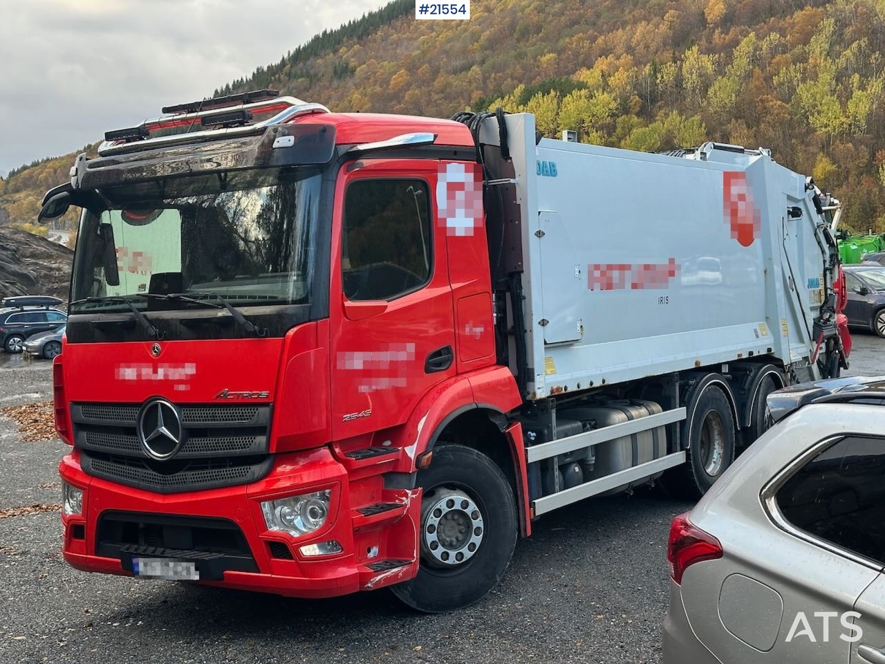 Mercedes Actros 2543 6x2 2 – kammers komprimatorbil m/ 2020 JOAB Anaconda twin påbygg - Caminhão de lixo: foto 1 Mercedes Actros 2543 6x2 2 – kammers komprimatorbil m/ 2020 JOAB Anaconda twin påbygg - Caminhão de lixo: foto 1