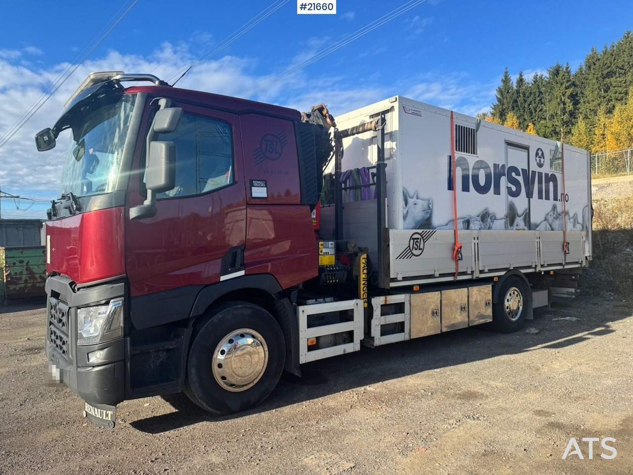 Caminhão grua Renault Renault T380 6x2 Kranbil m/ 19 t/m Palfinger: foto 7