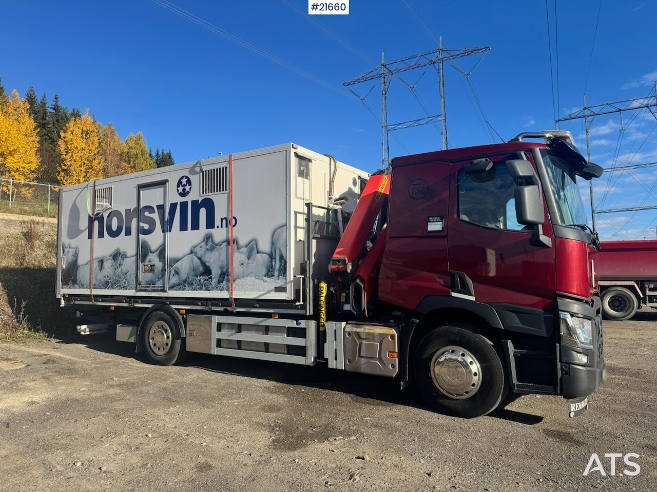 Renault Renault T380 6x2 Kranbil m/ 19 t/m Palfinger - Caminhão grua: foto 2 Renault Renault T380 6x2 Kranbil m/ 19 t/m Palfinger - Caminhão grua: foto 2