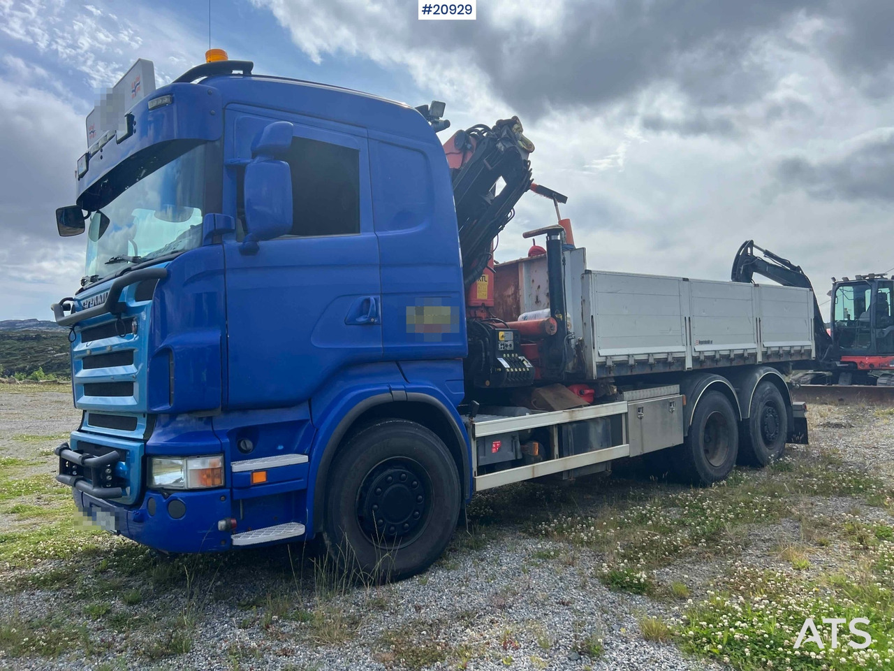Scania R480 - Camião de caixa aberta/ Plataforma, Caminhão grua: foto 2 Scania R480 - Camião de caixa aberta/ Plataforma, Caminhão grua: foto 2