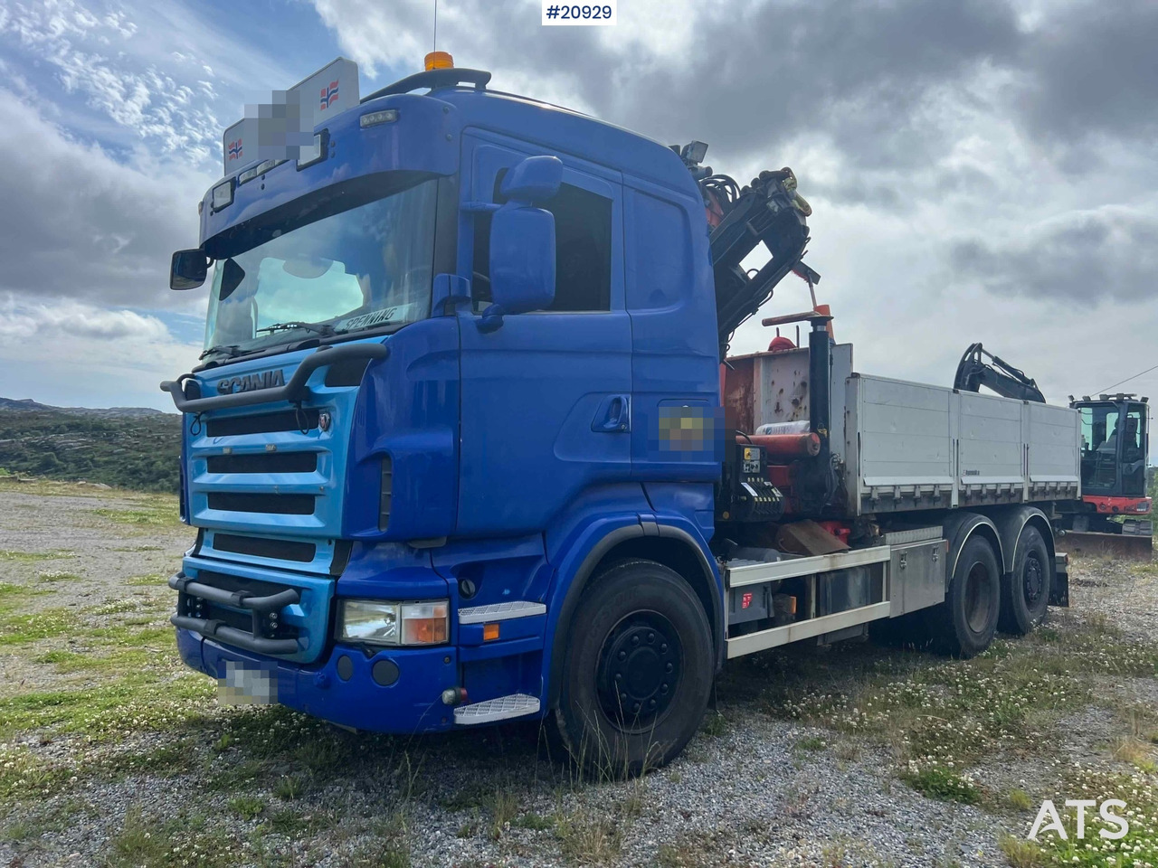 Scania R480 - Camião de caixa aberta/ Plataforma, Caminhão grua: foto 1 Scania R480 - Camião de caixa aberta/ Plataforma, Caminhão grua: foto 1