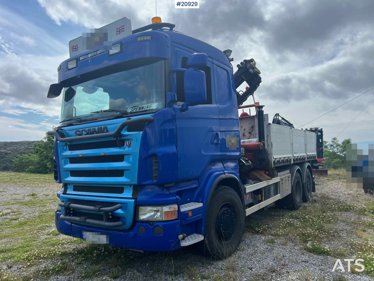 Scania R480 - Camião de caixa aberta/ Plataforma, Caminhão grua: foto 3 Scania R480 - Camião de caixa aberta/ Plataforma, Caminhão grua: foto 3