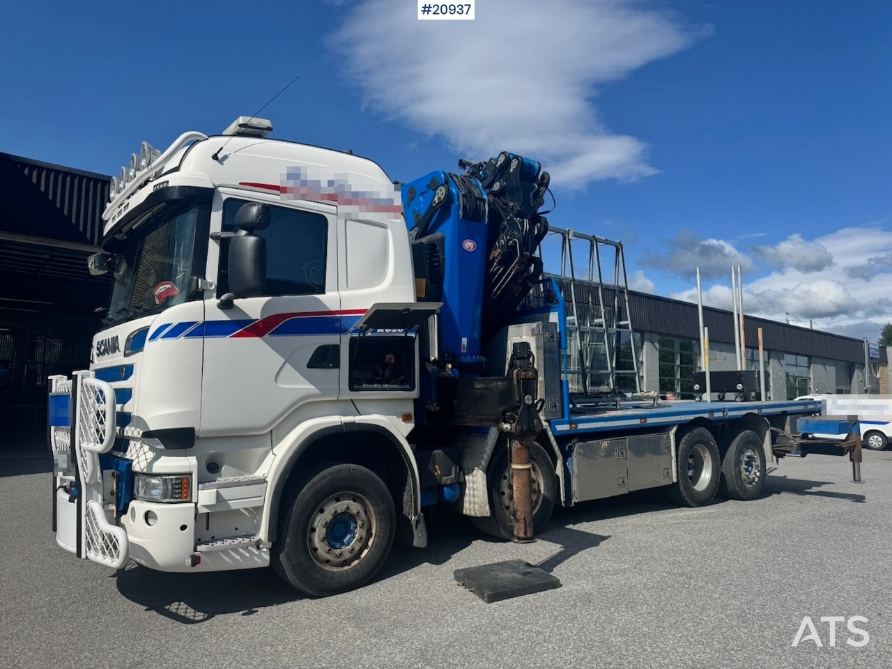 Scania R620 - Camião de caixa aberta/ Plataforma, Caminhão grua: foto 4 Scania R620 - Camião de caixa aberta/ Plataforma, Caminhão grua: foto 4