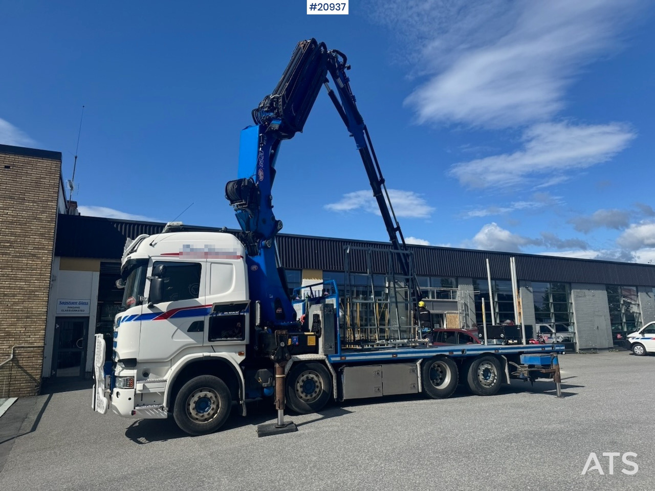 Scania R620 - Camião de caixa aberta/ Plataforma, Caminhão grua: foto 1 Scania R620 - Camião de caixa aberta/ Plataforma, Caminhão grua: foto 1