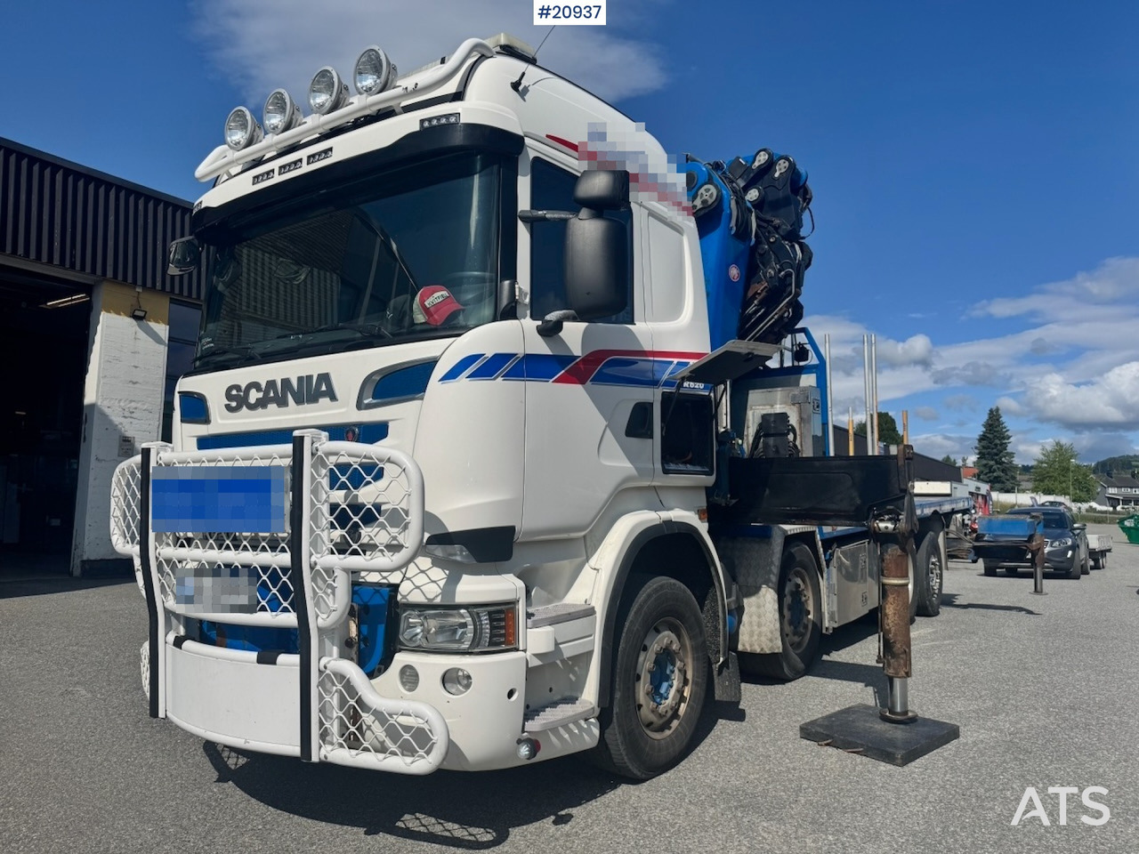 Scania R620 - Camião de caixa aberta/ Plataforma, Caminhão grua: foto 3 Scania R620 - Camião de caixa aberta/ Plataforma, Caminhão grua: foto 3