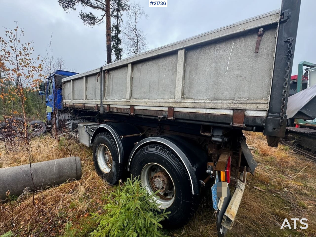 Volvo FL12 m/ 22 t/m Palfinger kran, tømmerflak, Dumperkasse og plan. - Caminhão grua: foto 5 Volvo FL12 m/ 22 t/m Palfinger kran, tømmerflak, Dumperkasse og plan. - Caminhão grua: foto 5