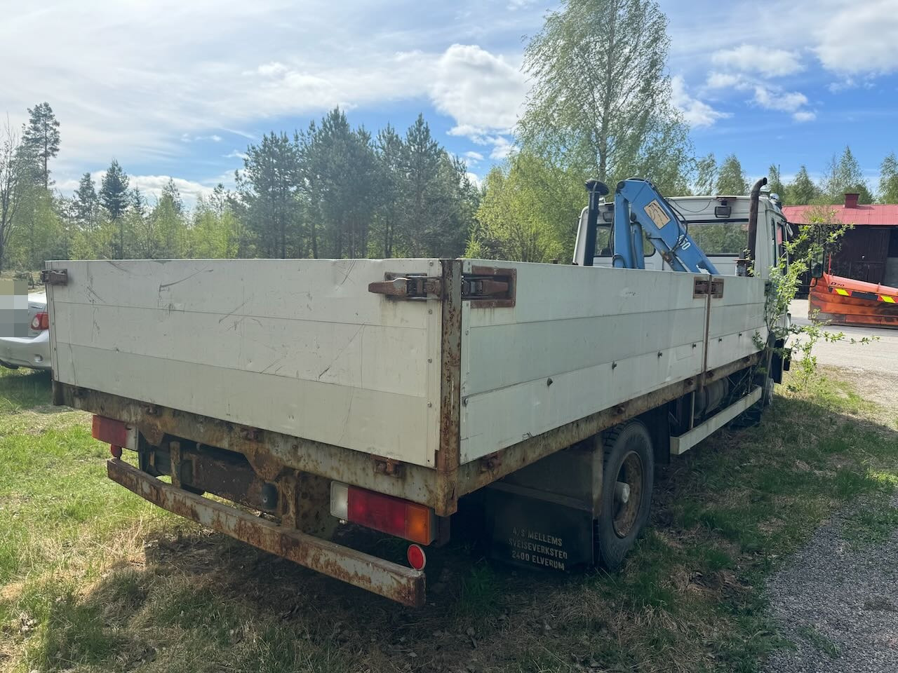 Volvo FL4 - Camião de caixa aberta/ Plataforma, Caminhão grua: foto 5 Volvo FL4 - Camião de caixa aberta/ Plataforma, Caminhão grua: foto 5