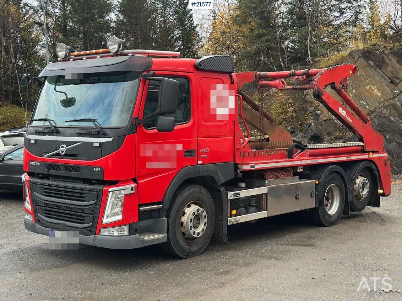 Volvo FM 410 liftdumper 6x2 m/ Laxo påbygg, utskyt og rotator. - Caminhão multibenne: foto 1 Volvo FM 410 liftdumper 6x2 m/ Laxo påbygg, utskyt og rotator. - Caminhão multibenne: foto 1