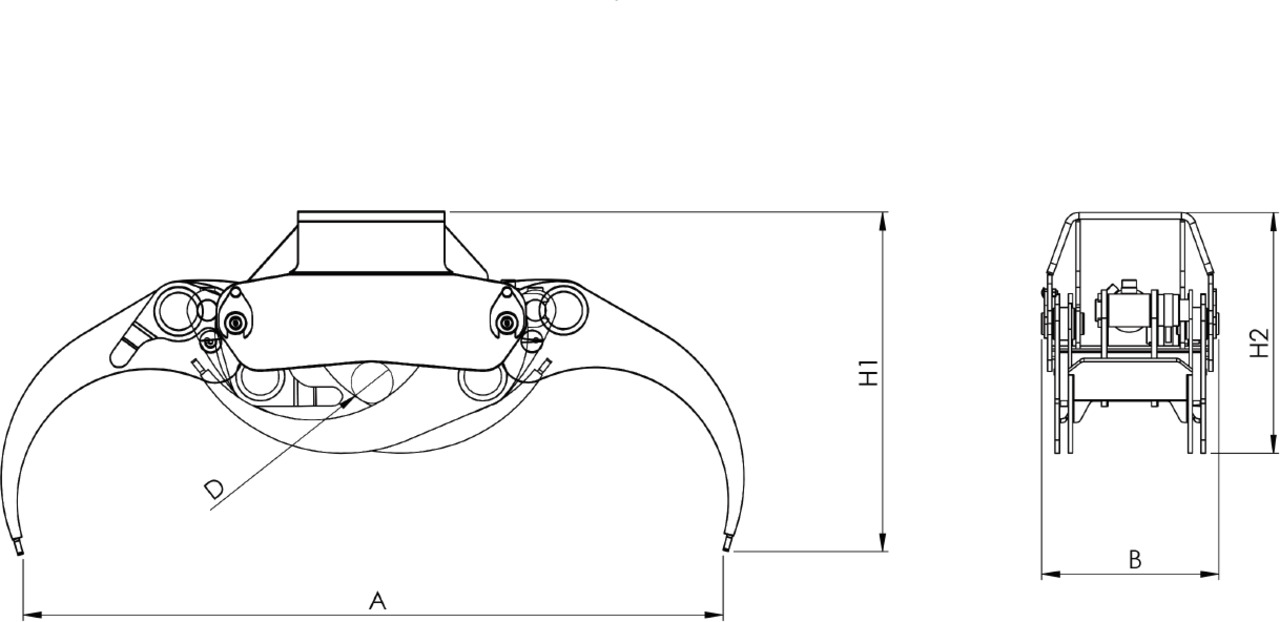 LOG GRAB PF-L.19 - Garra de Grua para caminhão: foto 4 LOG GRAB PF-L.19 - Garra de Grua para caminhão: foto 4