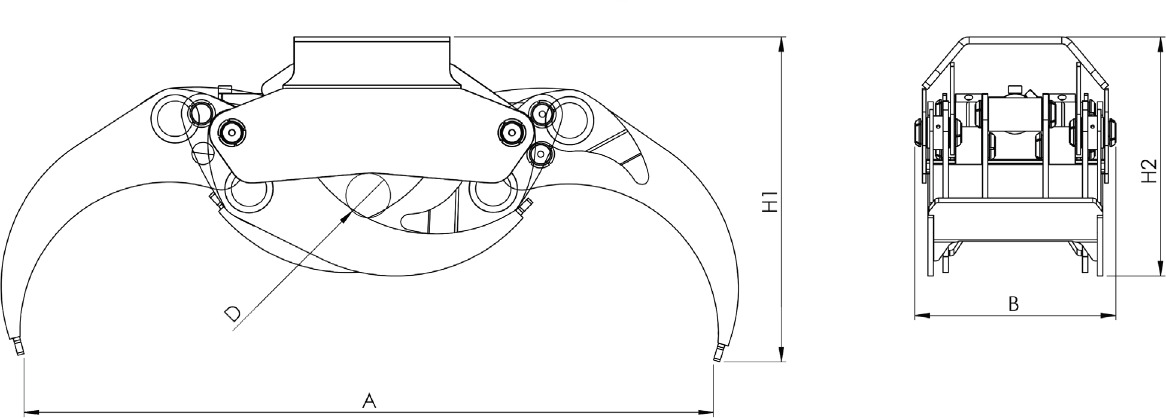 LOG GRAB PF-M 52 - Garra de Grua para caminhão: foto 4 LOG GRAB PF-M 52 - Garra de Grua para caminhão: foto 4