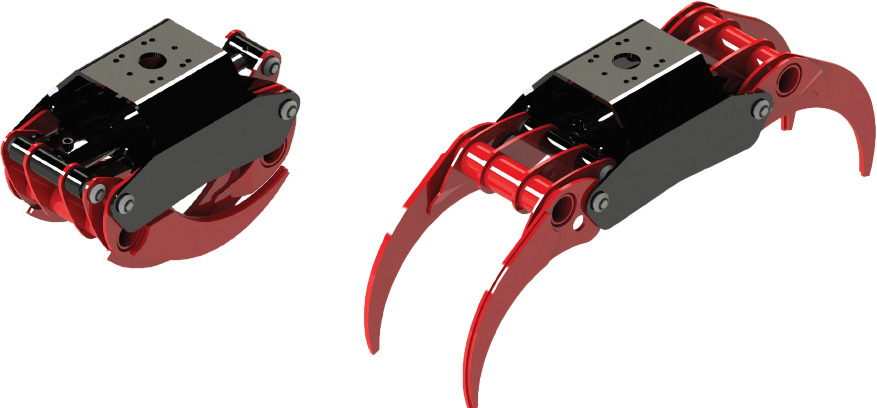 LOG GRAB  REINFORCED SERIE PF-R 22 - Garra de Grua para caminhão: foto 1 LOG GRAB  REINFORCED SERIE PF-R 22 - Garra de Grua para caminhão: foto 1