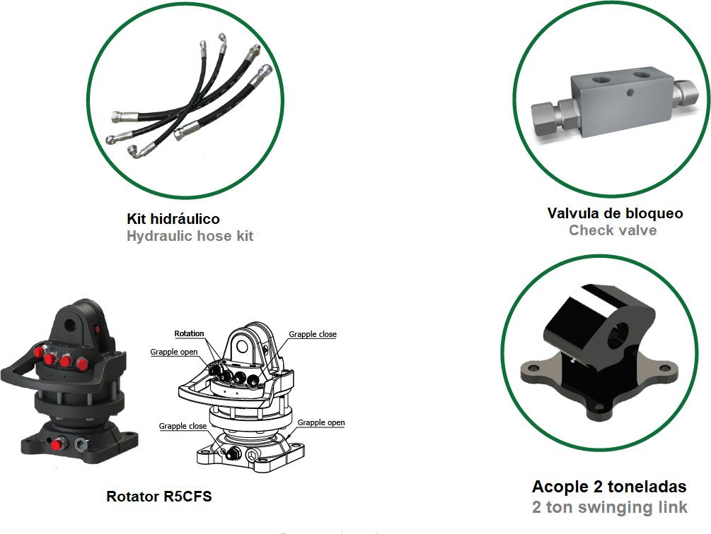 Polyp grab PLP 180/4 - Garra de Grua para caminhão: foto 3 Polyp grab PLP 180/4 - Garra de Grua para caminhão: foto 3