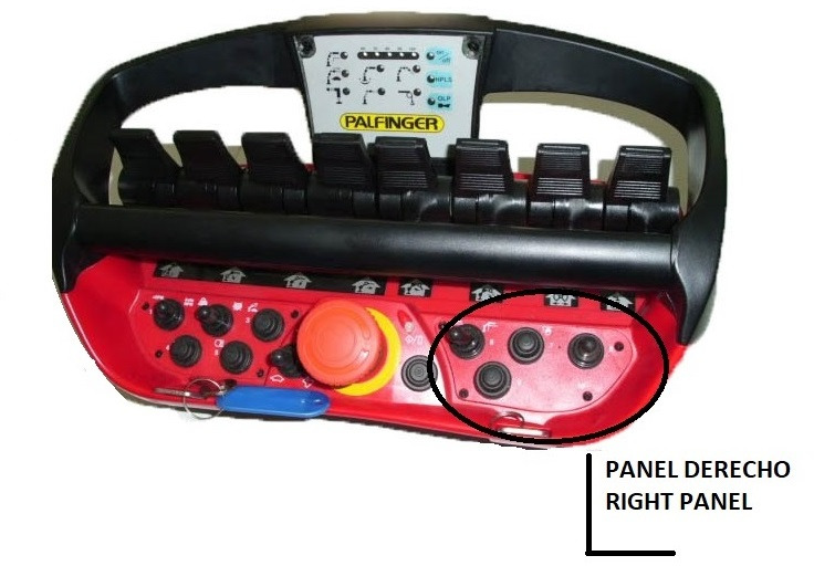 Right panel with button radio remote Scanreco RC400 - Sistema elétrico de Grua para caminhão: foto 4 Right panel with button radio remote Scanreco RC400 - Sistema elétrico de Grua para caminhão: foto 4