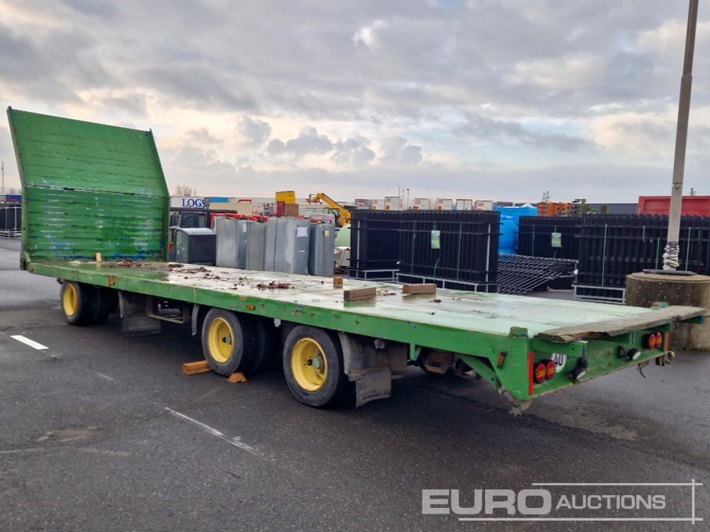 1987 Lampferhoff P24 3 Axle Flatbed Trailer (ONLY PART II German Reg. Docs. Available) - Reboque plataforma/ Caixa aberta: foto 2 1987 Lampferhoff P24 3 Axle Flatbed Trailer (ONLY PART II German Reg. Docs. Available) - Reboque plataforma/ Caixa aberta: foto 2