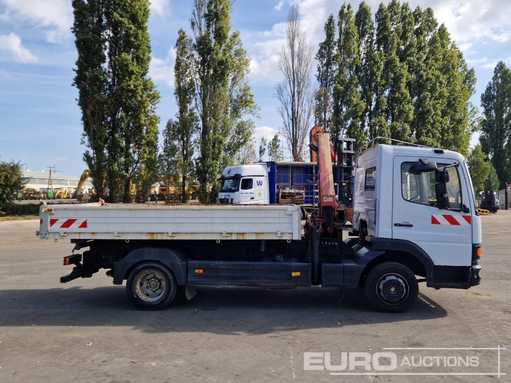Camião de caixa aberta/ Plataforma, Caminhão grua 1999 Mercedes Atego: foto 6