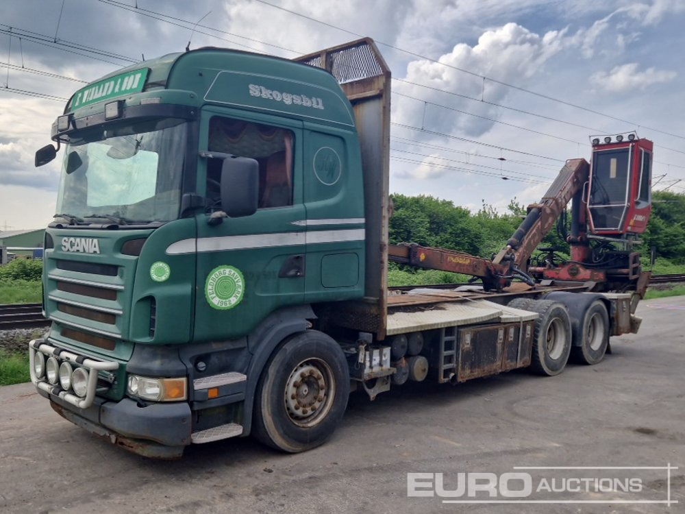 2007 Scania R560 6X4 - Camião de caixa aberta/ Plataforma, Caminhão grua: foto 1 2007 Scania R560 6X4 - Camião de caixa aberta/ Plataforma, Caminhão grua: foto 1