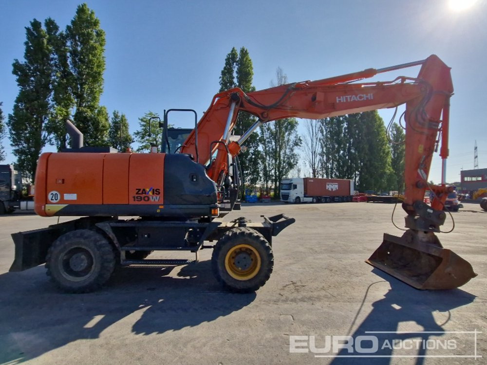 Escavadeira de rodas 2015 Hitachi ZX190W-5: foto 6