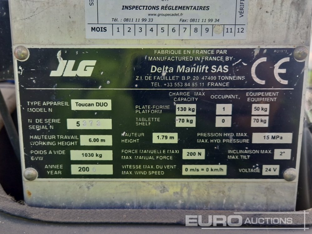 Plataforma de mastro vertical JLG TOUCAN DUO: foto 16