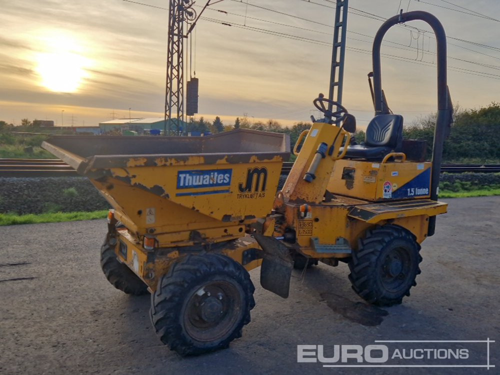 Thwaites 1.5 Ton High-Tip Swivel Skip Dumper, Roll Bar - Tombador: foto 1 Thwaites 1.5 Ton High-Tip Swivel Skip Dumper, Roll Bar - Tombador: foto 1