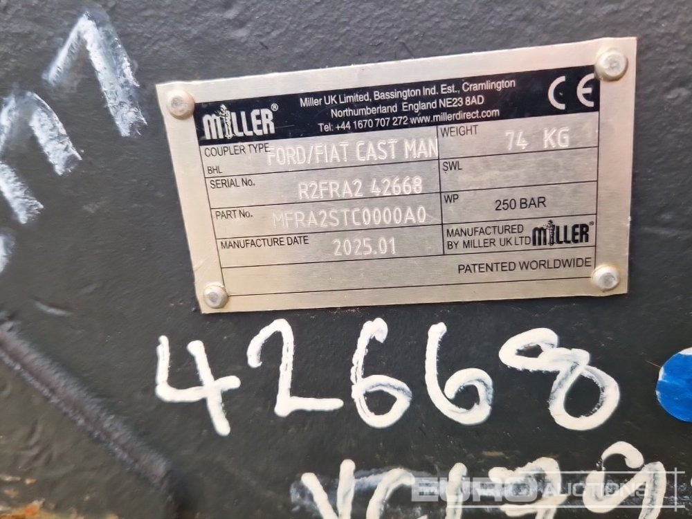 Acoplamento rápido Unused 2025 Miller Manual QH 45mm Pin to suit 4-6 Ton Excavator: foto 12 Acoplamento rápido Unused 2025 Miller Manual QH 45mm Pin to suit 4-6 Ton Excavator: foto 12