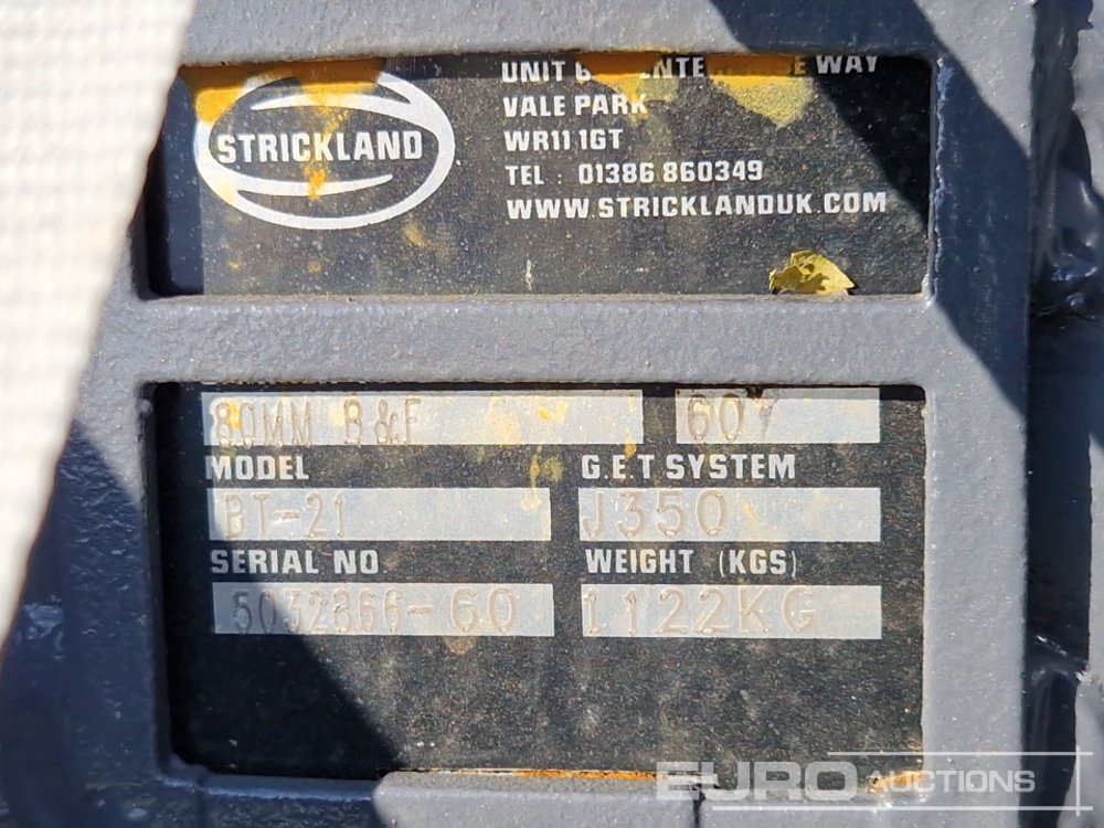 Balde nuevo Unused Strickland 60" Digging Bucket, 80mm Pin to suit Hitachi ZX210: foto 7