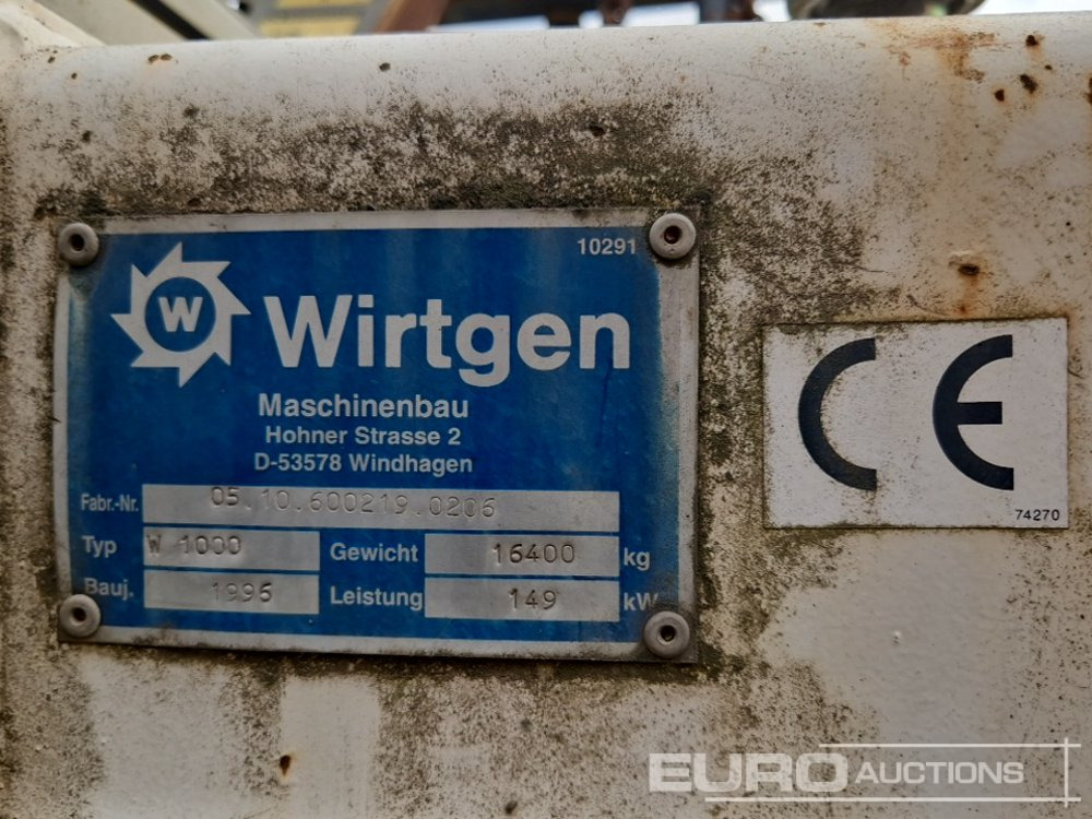 Aplainadora (Fresadora) Wirtgen W1000: foto 33