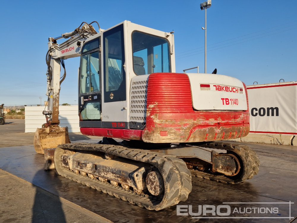 2007 Takeuchi TB1140 - Escavadora de rastos: foto 3 2007 Takeuchi TB1140 - Escavadora de rastos: foto 3