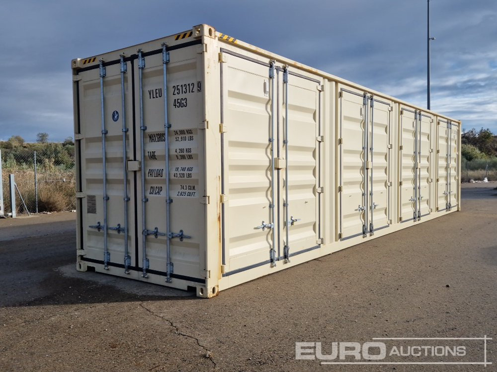 2025 40' x 8' High Cube Container, 4 Side Doors, 1 End Door - Contêiner marítimo: foto 4 2025 40' x 8' High Cube Container, 4 Side Doors, 1 End Door - Contêiner marítimo: foto 4