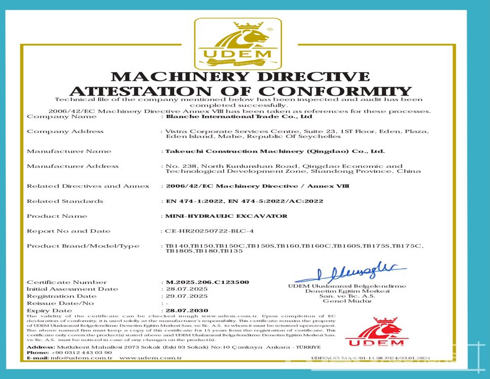 Takeuchi TB150 - Mini escavadeira: foto 1 Takeuchi TB150 - Mini escavadeira: foto 1