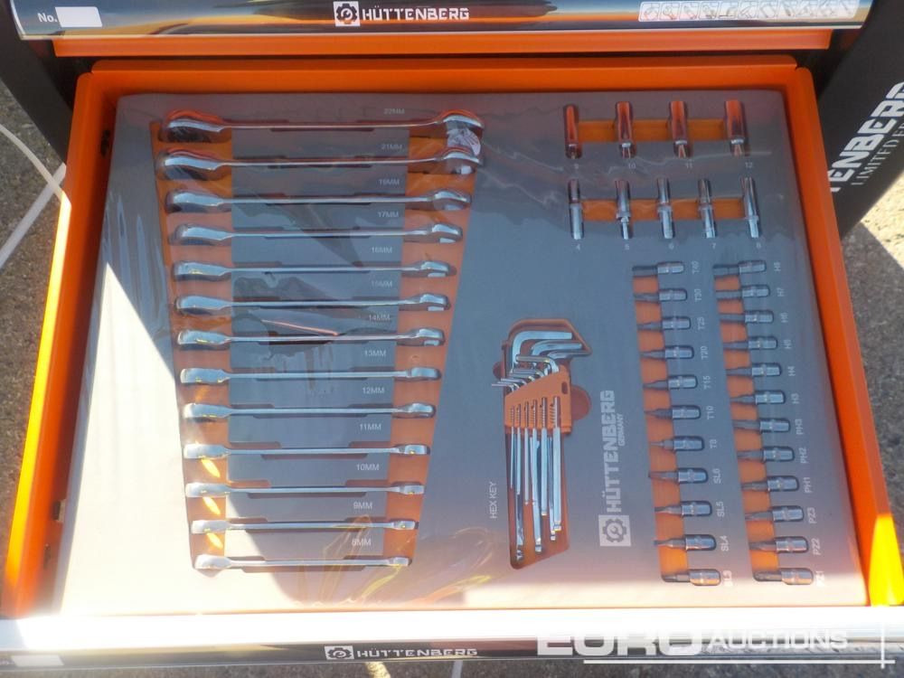 Equipamento para oficina Unused Huttenberg Tools Trolley, 220Pcs, Complete with Tools, 6 Drawers  / Carro Porta Herramientas Completo, 6 Cajones: foto 11