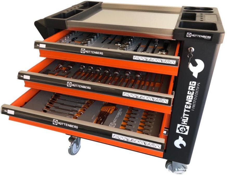 Equipamento para oficina Unused Huttenberg Tools Trolley, 220Pcs, Complete with Tools, 6 Drawers  / Carro Porta Herramientas Completo, 6 Cajones: foto 15