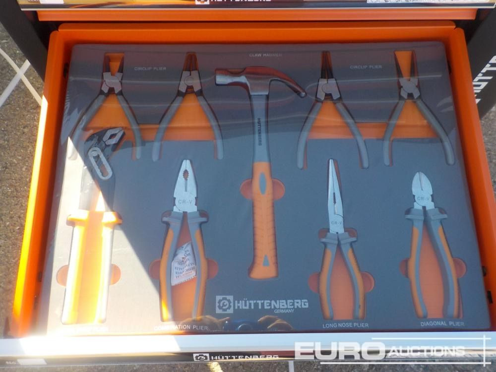 Equipamento para oficina Unused Huttenberg Tools Trolley, 220Pcs, Complete with Tools, 6 Drawers  / Carro Porta Herramientas Completo, 6 Cajones: foto 10