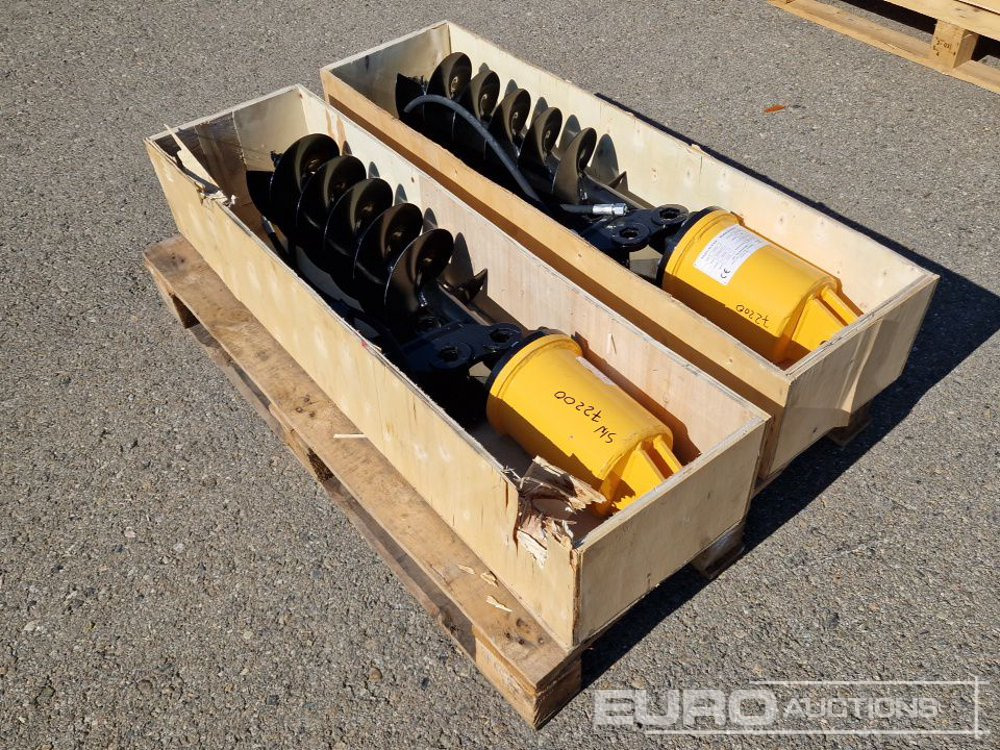 Unused KV200 Auger to suit Mini Excavator (2 of) / Ahoyador (2 of) - Perfurador de solo de Mini escavadeira: foto 3 Unused KV200 Auger to suit Mini Excavator (2 of) / Ahoyador (2 of) - Perfurador de solo de Mini escavadeira: foto 3