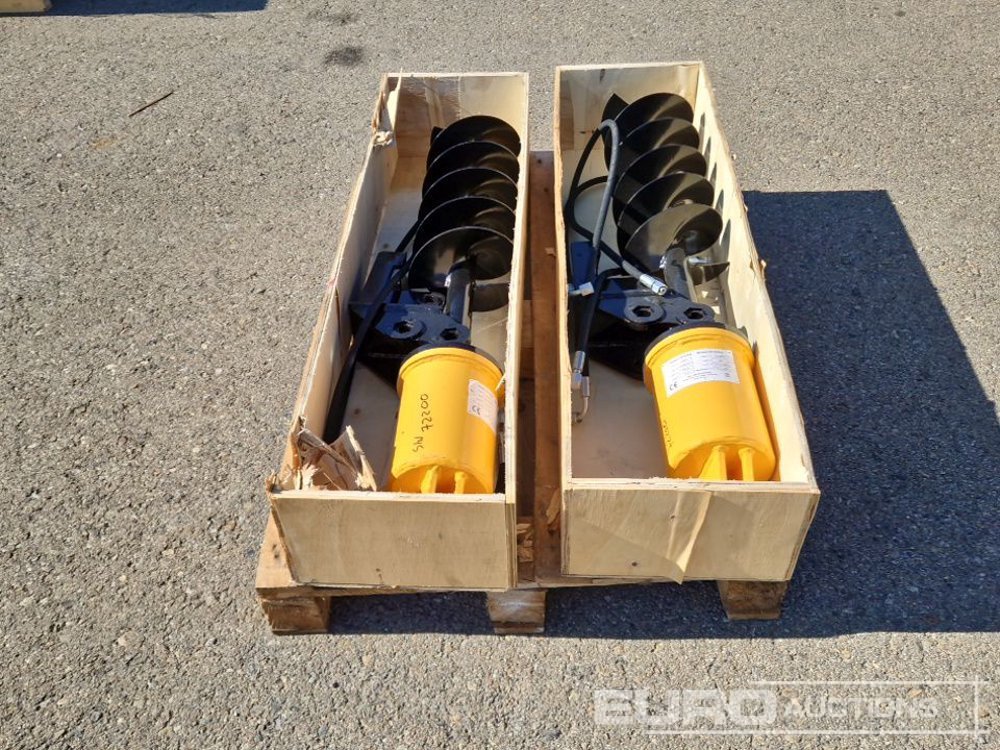 Unused KV200 Auger to suit Mini Excavator (2 of) / Ahoyador (2 of) - Perfurador de solo de Mini escavadeira: foto 4 Unused KV200 Auger to suit Mini Excavator (2 of) / Ahoyador (2 of) - Perfurador de solo de Mini escavadeira: foto 4