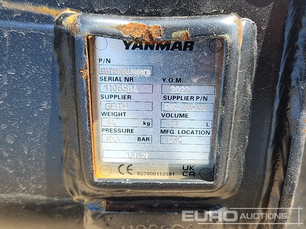 Balde nuevo Unused Yanmar G02R-0900-6096: foto 8