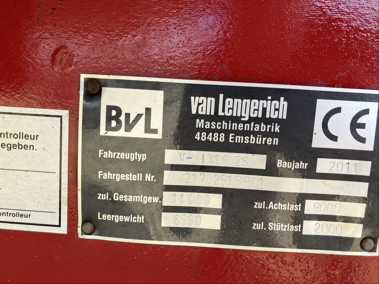 BVL Futtermischwagen V-Mix 18 2S - Misturadora Alimentadora: foto 2 BVL Futtermischwagen V-Mix 18 2S - Misturadora Alimentadora: foto 2