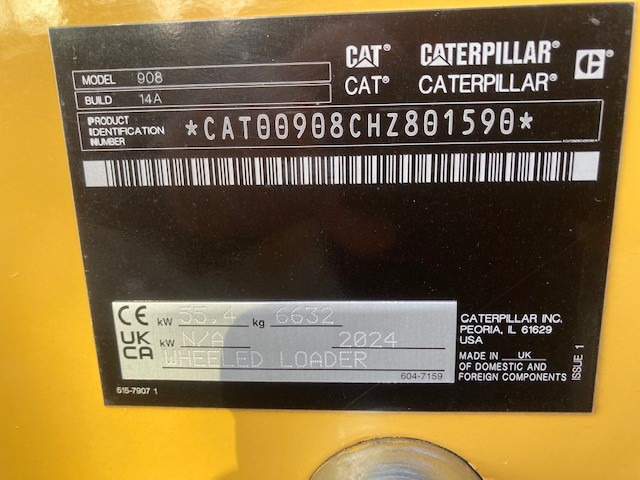 Caterpillar Radlader 908HL - Carregadeira de rodas: foto 2 Caterpillar Radlader 908HL - Carregadeira de rodas: foto 2