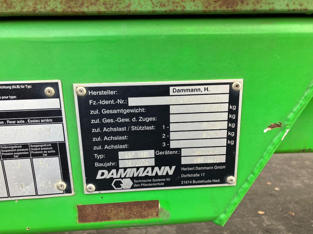 Dammann Profi- Class 5000 Liter Typ AN - Pulverizador agricola: foto 2 Dammann Profi- Class 5000 Liter Typ AN - Pulverizador agricola: foto 2