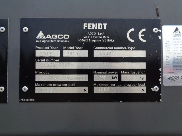 Fendt Mähdrescher 8410 P - Ceifeira debulhadora: foto 2 Fendt Mähdrescher 8410 P - Ceifeira debulhadora: foto 2