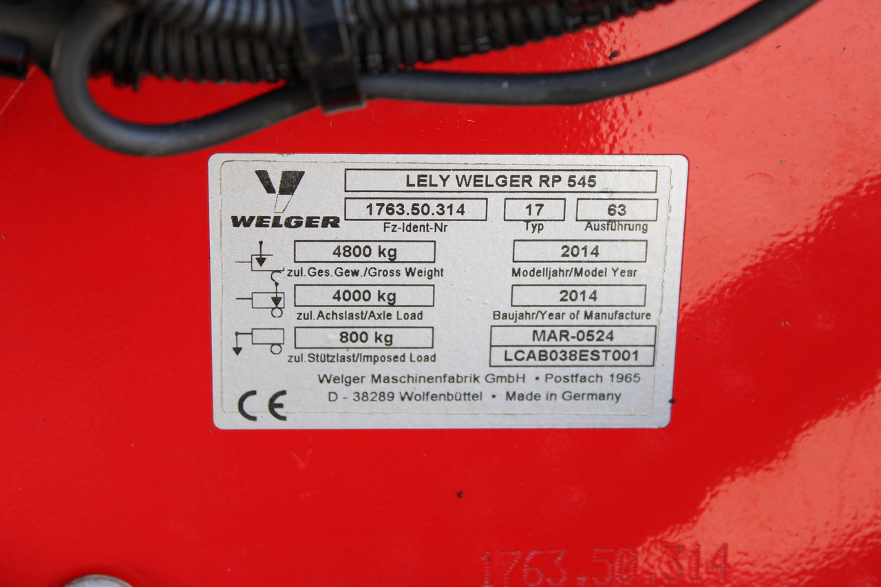 Máquina para produção de feno Lely Welger RP 545: foto 7