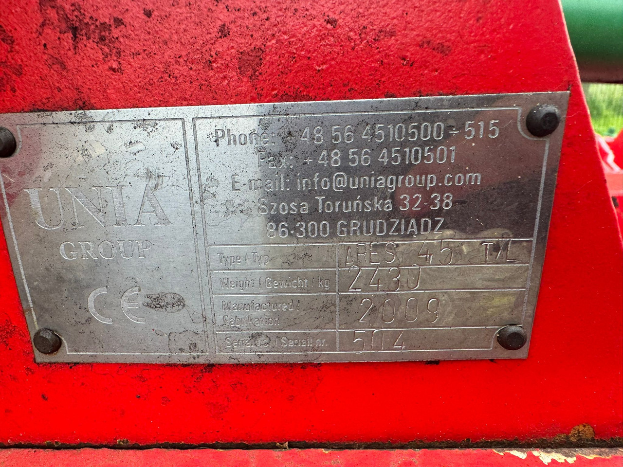 Unia ARES T XL - Grade: foto 2 Unia ARES T XL - Grade: foto 2